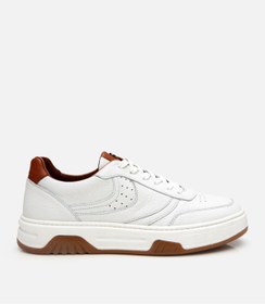 Resim Hotiç Erkek Deri Beyaz Yüksek Tabanlı Spor Ayakkabı 