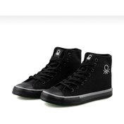 Resim Benetton Erkek Siyah Bağcıklı Sneaker 30192 