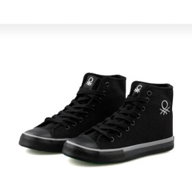 Resim Benetton Erkek Siyah Bağcıklı Sneaker 30192 