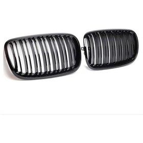 Resim Bmw X5 X6 E70 İçin Uyumlu M Böbrek Piano Black Panjur 2008-2014 