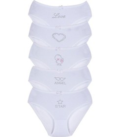 Resim New Lilla 002 Kız Çocuk Taş Baskılı 5'Li Külot Paketi (549351551) 