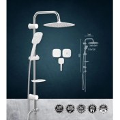 Resim Valtemo Valtemoaqua White Rain Shower Set 