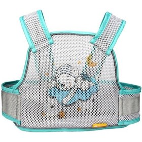 Resim Nefes Alabilen Yeşil Çizgi Motosiklet Çocuk Emniyet Kemeri 