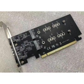 Resim KEEPRO 16x Nvme Kart 2 Port Nvme Çoklayıcı 2 Port 16x Nvme Kart 