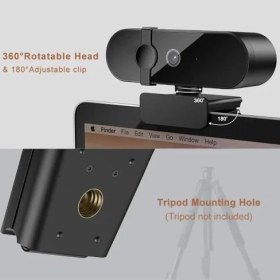 Resim TeknoKapsül Webcam 4K Konferans Kamera Gizlilik Bandı Dahili Mikrofon Chat Görüntülü Sohbet Yayın Kamerası Hd V 