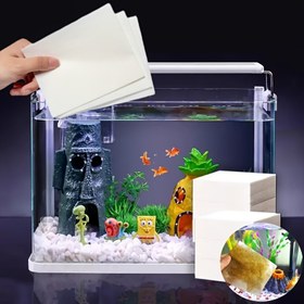 Resim 100 adet Akvaryum Temizleme Levhası - Lekeleri Giderme ve Renk Emme için Polyester Karışımı, Dekoratif Akvaryum Bakımı, Akvaryum Evcil Hayvanları ve Ev Dekoru için İdeal, Akvaryum Dekorasyonları, Akvaryum Güvenliği, Eğlenceli Tasarım, Dayanıklı Malzeme 