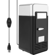 Resim USB Mini Buzdolabı Soğuk Damla Shpping Dondurucu USB Mini Buzdolabı Küçük Taşınabilir Soda Mini Buzdolabı Araba Siyahı Için (Yurt Dışından) 