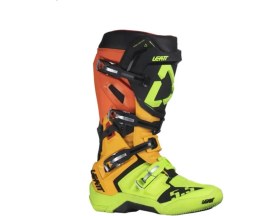 Resim Leatt 5.5 Flex Lock Motosiklet Bot Cıtrus Renkli Su Geçirmez Koruma ve Konfor 