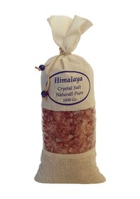 Resim Pembe Granül Iri Tane Himalaya Tuzu 1 Kg Bez Torbada Orijinal Himalaya Tuz Himalayan Salt 