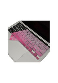 Resim Arapça Klavye Apple Uyumlu MacBook Pro Kılıf M1-m2, 13inç Gradient Touchbarlı A2338 A2289 A2251 A2141 Uk Enter İle Pembe 