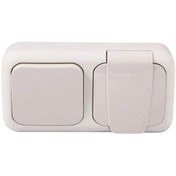 Resim STOREMAX Beyaz Anahtar + Topraklı Priz Çabul Bağlantı Kombini 1185222 