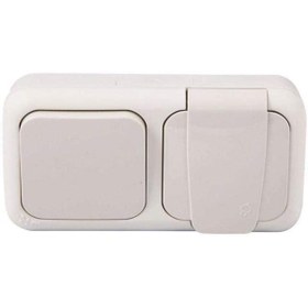 Resim STOREMAX Beyaz Anahtar + Topraklı Priz Çabul Bağlantı Kombini 1191881 