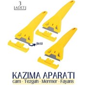 Resim AyrStore Tezgah Mermer Fayans Harç Kazıma Jileti 