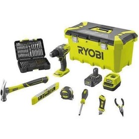 Resim Ryobi R18pd3-120tah Akülü Darbeli Matkap Set 18v 2,0ah 