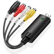 Resim Xindoker Usb 2.0 Video Toplayıcı Kartı - 1080p Hd Av/s-video Sesli Yakalama, Ntsc/pal Desteği, Windows Uyumlu 