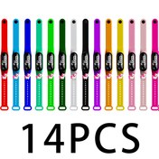 Resim 14 Parça Unicorn LED Dokunmatik Ekran Spor Saati - Unicorn Silikon Kayış | Dayanıklı Silikon Bant | Dış Aktiviteler İçin Uygun | Sevimli | Hediye 