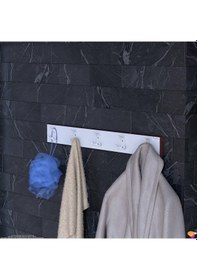 Resim Modilayn Arı Serisi 81,4x9,6 Cm 15 Kancalı Banyo Askısı - 5'li Set Ekstra Düzen Ve Yer Tasarrufu Beyaz - Cordoba 