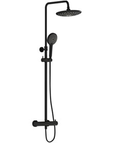 Resim Vitra Aquaheat Bliss 240 2f Duş Kolonu Ve Termostatik Duş Bataryası Sistemi Mat Siyah A4720536 