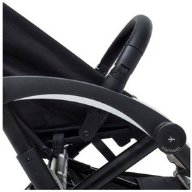 Resim Bumprider Connect³ İkiz Bebek Arabası Black - Grey Melange & Yan Düzenleyici Çanta 