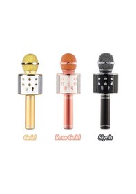 Resim Ws-858 Sihirli Bluetooth Karaoke Mikrofon Usb Kart Girişi 