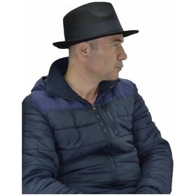 Resim Çantayurdu Fötr Fedora Şapka Panama Kasket Siyah Siyah 