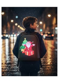 Resim Reyo Pixelbag Mini Led Çocuk Çantası Siyah Siyah 