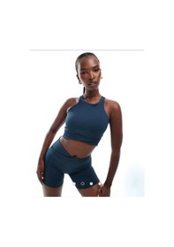 Resim Nike Kadın One Twist Hafif Destekli Hafif Astarlı Yüksek Yakalı Spor Sütyeni Mavi Mavi 