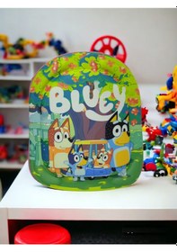 Resim Blueey Biingo 3d Kabartmalı Anaokulu Kreş Ve Günlük Kullanım Çantası 