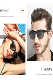 Resim DEANB FB22 Dokunmatik Bluetooth 5.3 Akıllı UV Güneş Gözlüğü | Çift Hoparlörlü Unisex Stereo 