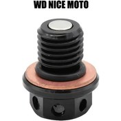 Resim Dream011 Siyah Wd Nıce Moto M12xp1.5 Manyetik Yağ Tahliye Tapası Ktm Honda Yamaha Uyumlu 