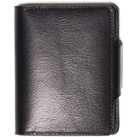 Resim Black Cüzdan & Kartlık Erkek 866 Vergelio Purse Matte Crystal Wallet Card Holder Siyah 