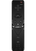 Resim Wii Game İçin 2'si 1 Arada Kablosuz Gamepad Uzaktan Kumanda Siyah 