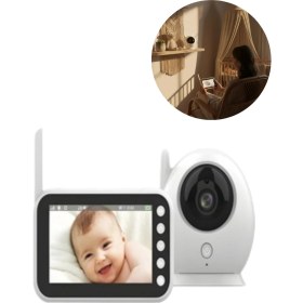 Resim Calperia Enerji Tasarruflu Bebek Izleme Kamerası Gece Görüşlü 