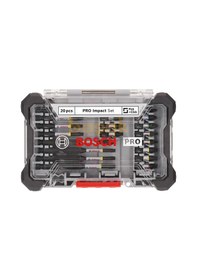 Resim Bosch Pro Impact 20 Parça Vidalama-bits Uç Seti 2608521u74 