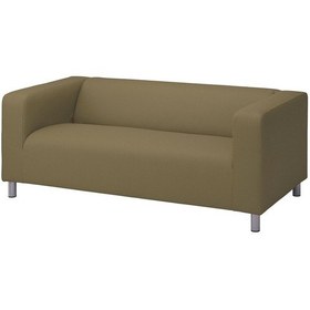 Resim 2'li Kanepe, Vissle Sarı-yeşil Acı Kahve 