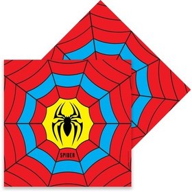 Resim Spider Örümcek Baskılı Peçete 16 Lı 