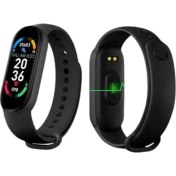 Resim Zengezur M6 Akıllı Bileklik Siyah Adımsayar Spor Takibi Android ve Ios Uyumlu 
