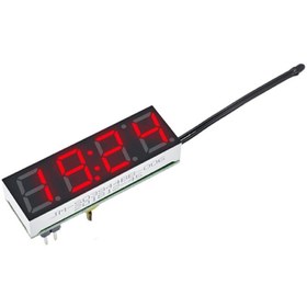 Resim Genel Markalar 3 Fonksiyonlu Termometre Saat Voltmetre Gösterge Modül Dijital Ekran Display Kırmızı 4 Hane 7 Segmet 