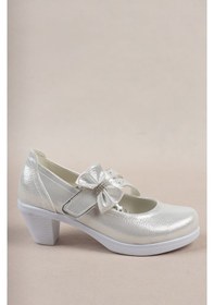 Resim EPAAVM - Topuklu Çatal Baretli Sedef Kız Çocuk Ayakkabı - VRK... Beyaz 