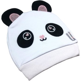 Resim Cramerr Pamuklu Panda Nakıslı Bebek Bere 