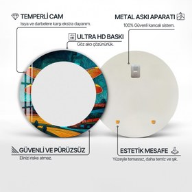 Resim Mozaik Yusufçuk Yuvarlak Ayna - Yok / 60 cm 