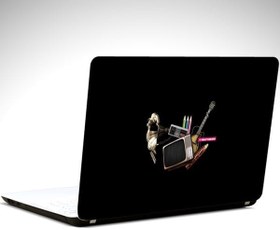 Resim Televizyon Saksafon Gramofon Laptop Sticker 10 Inch (25X19Cm) 