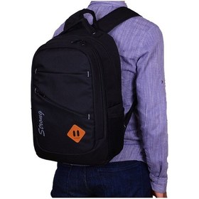Resim Sr-09 Unisex Okul Ve Seyahat Çantası Sırt Çantası Siyah 