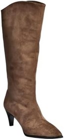 Resim fox SHOES V404021102 Süet Alçak Topuklu Kadın Çizme 