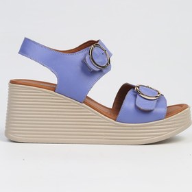 Resim Pierre Cardin ® | PC-7213- Mor-Kadın Dolgu Topuk Ayakkabı 