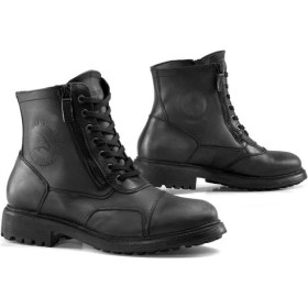 Resim Falco Aviator Motosiklet Botu Deri Siyah 