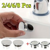 Resim 2/4/6/8 Parça Set Premium Plastik Çift Halka ve Fileli Yüzük, Dayanıklı Lavabo Aksesuarları, Kolay Kurulum, Paslanmaz, İçin Mutfak ve Banyo Seramik Kovalara Uygun Alan Tasarrufu Sağlayıcı Noel Hediyesi, Lavabo Su Koruyucu, Lavabo Süzgeci,Su Toplayıcı,Minimalist Lavabo Filtresi,Çift Halka Tasarımı,Korozyona Dayanıklı Halkalar,Sağlam Lavabo Koruyucu,Lavabo Taşma Halkası,Lavabo Süzgeç Halkaları,Banyo Bakımı,Ev Geliştirme 
