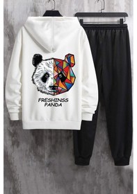 Resim Panda Eşofman Takımı Beyaz 