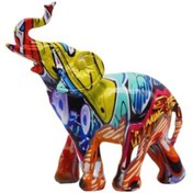 Resim Suofeng Modern Soyut Fil Dekoru Lüks Oturma Odası Şarap Dolabı Tv Ünitesi Dekorasyon Heykel Aksesuar Jeske Hom-sf 