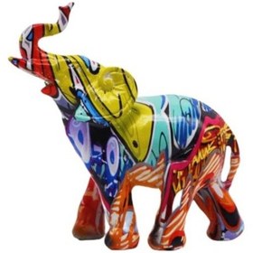 Resim Suofeng Modern Soyut Fil Dekoru Lüks Oturma Odası Şarap Dolabı Tv Ünitesi Dekorasyon Heykel Aksesuar Jeske Hom-sf 